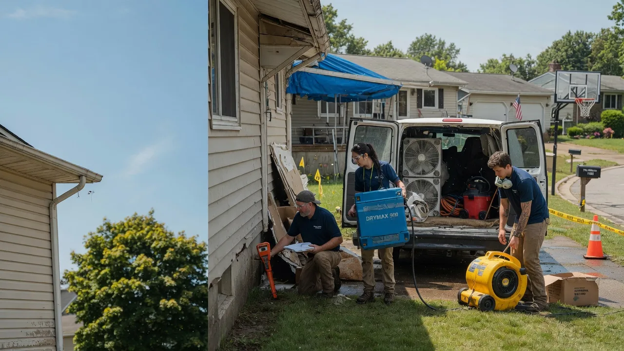 Ceiling Leak Cleanup in Prospect, OH near me